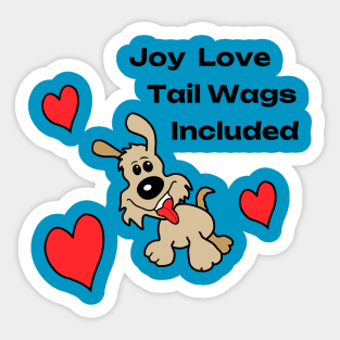 Joy Love Tail Wag Included Sticker